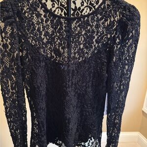 Elegant Black Lace Top